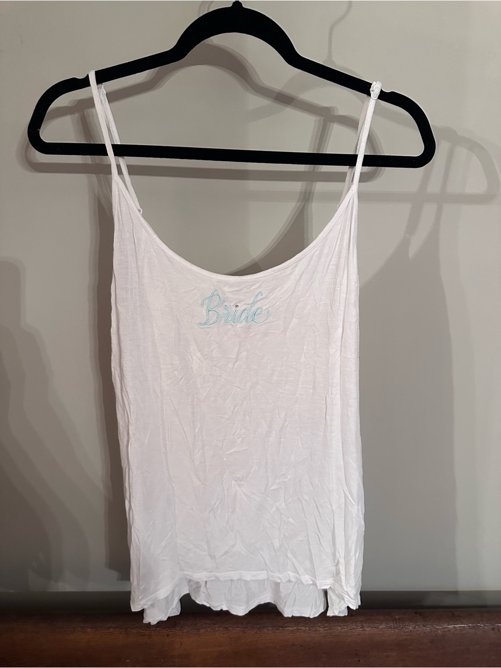 Gilligan & O'Malley White 'Bride' Spaghetti Strap Camisole Top